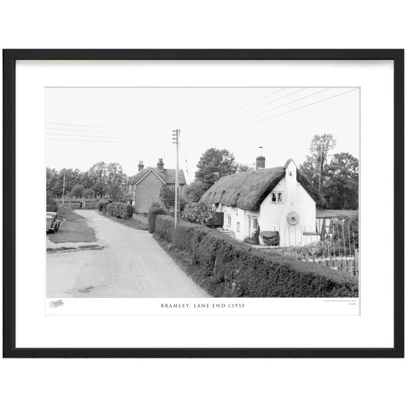 Bramley, Lane End C1955 by Francis Frith - Single Picture Frame Print, 28cm H x 36cm W x 2.3cm D