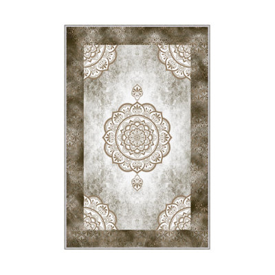 Élégant tapis imprimé en 3D, 100% polyester, d'une hauteur de poils de 0,3 pouce | Antibactérien, PVC antidérapant, lavable à la machine | Parfait pour le salon, la chambre à coucher et la décoration intérieure