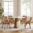 Brimlow Tufted Faux Leather Upholstered Swivel Dining Kitchen Side Chairs-972017042