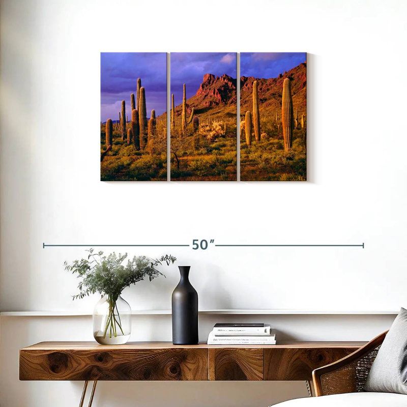 Harnek Arizona Cactus Plants, H 20 po x l 33 po