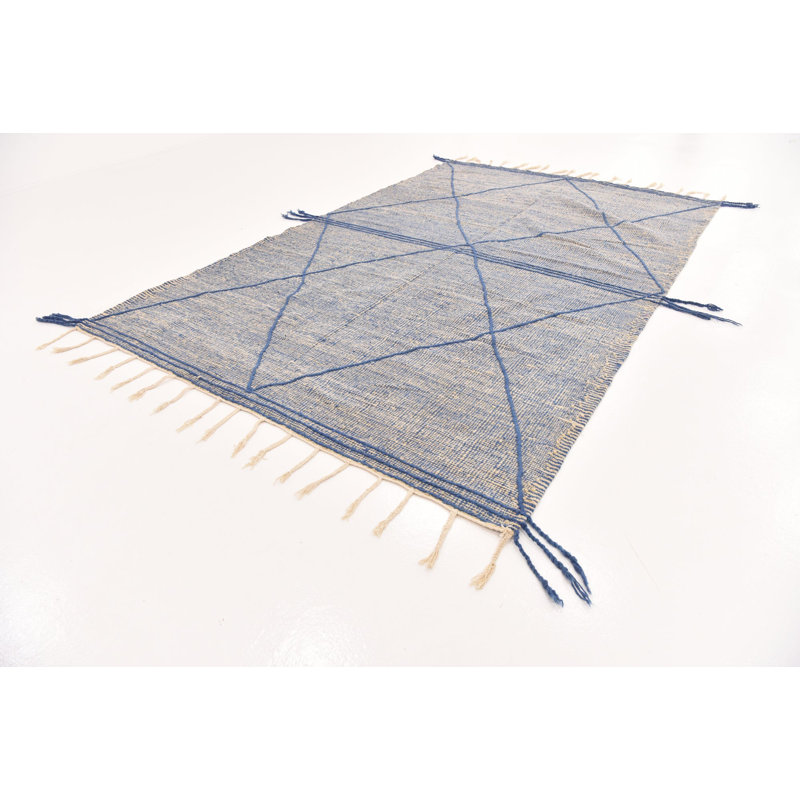 Tapis bleu Oliver