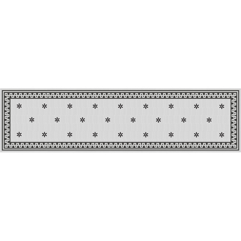 Buyse Vinyl Machine Printed Area Rug, Rectangle 2'7.5" x 9'10.1"