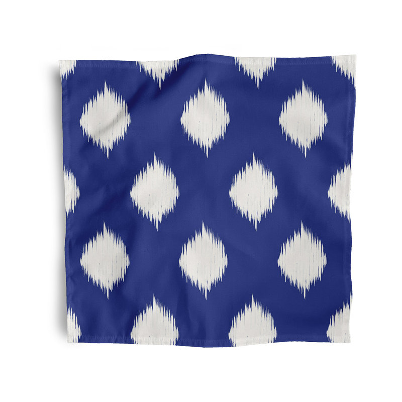 Trebino Ikat Lattice Napkins, Royal