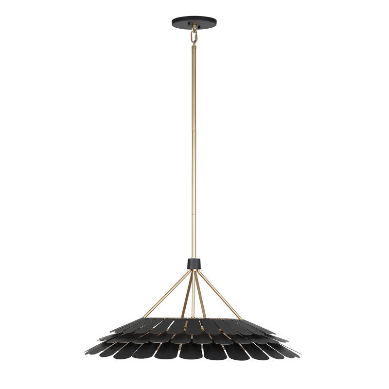 Turaco 6 - Light Black Dome Pendant