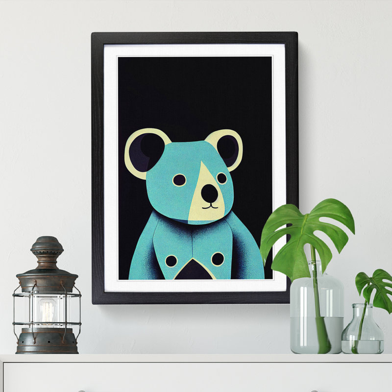 Koala Bear Design - Picture Frame Print, Black, 64cm H x 46cm W x 2cm D