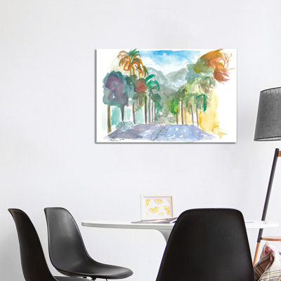 Santa Barbara California Street Scene by Markus & Martina Bleichner - Wrapped Canvas Gallery-Wrapped Canvas Giclée