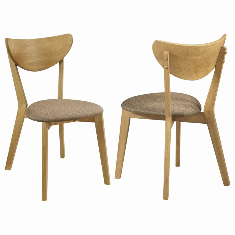 Chaise d'appoint en bois (ensemble de 2)