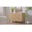3-Drawer Nightstand,Natural oak, 2 Pcs