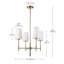 Lustre traditionnel / classique à 4 lumières Asuman-872846082