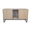 Maison de chat moderne avec tapis à griffer, 76,4 lb, s'adapte à divers espaces intérieurs, 47,37 po x 20,82 po 26,44 po, panneau de particules + bois, idéal pour les chats actifs,