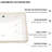 Modern Rectangular Ceramic Sink With Overflow - 18.5"X13.5" White Undermount, Stain For Bathroom, Office, , Restaurant Spaces Bathroom Undermount Modern, Elegant, Overflow, Multiple Areas
