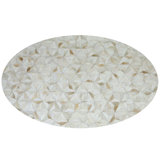 Art Hide Cowhide Floral Area Rug in Cream