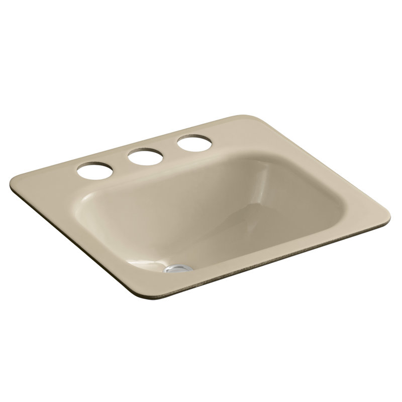 Tahoe Metal Rectangular Undermount Bathroom Sink with Overflow, Mexican Sand
