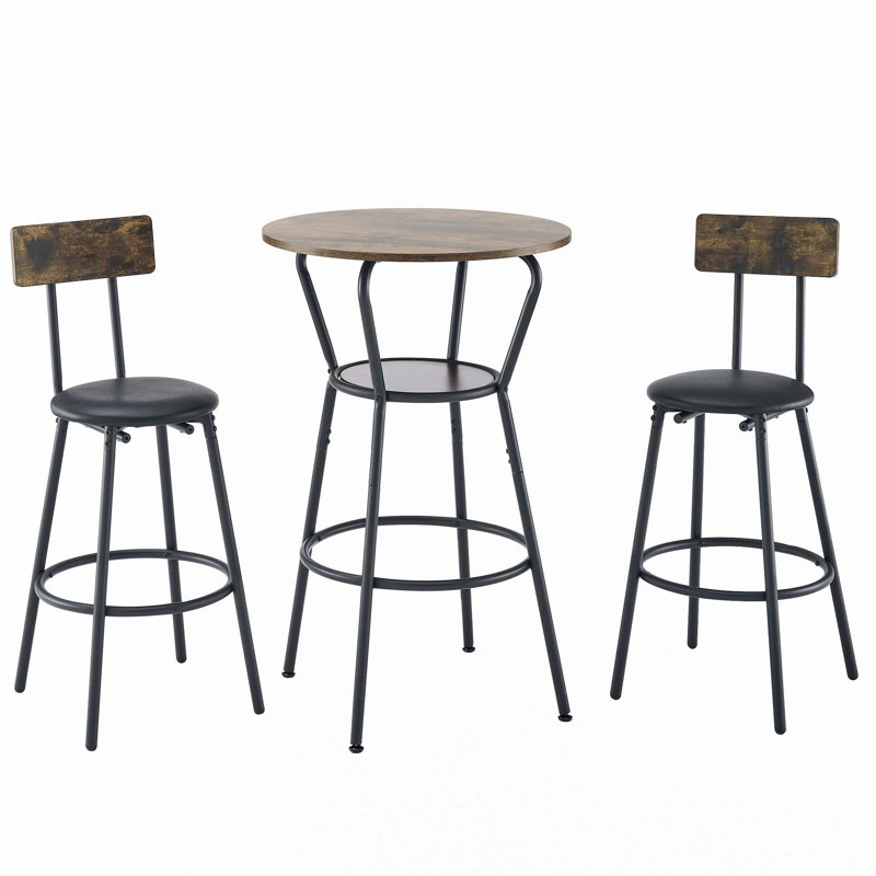 Ensemble de table ronde avec tabouret