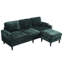 Canapé modulaire en chenille Ardis, 3 avec rangement, meubles de salon confortables, 3 rangements et poches-121298816