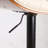 Bentwood Bar Stools Mid Century Modern Adjustable Counter Height Black Leather Upholstered 360°Swivel Bar Chairs For Kitchen Island/Dining Room/Cafe, 1 Chair/1Carton-2140500999