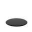 Plateau de table en verre trempé de 38,6 po - noir, bord biseauté épais de 2/5 po -, impact - idéal pour le patio, les tables basses avec plateau noir,