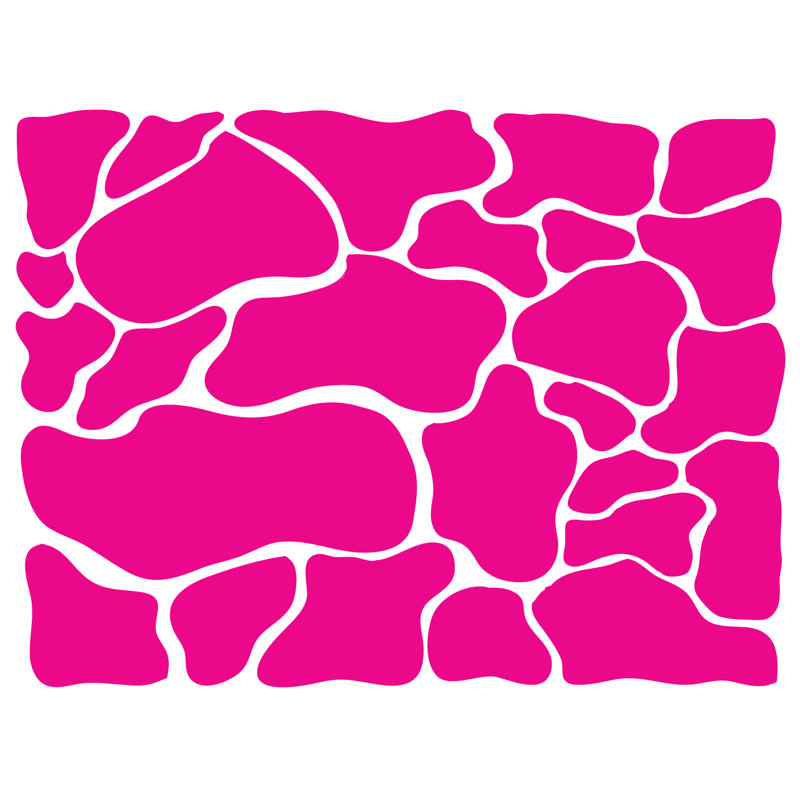 Abstract Wall Decal, Pink