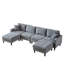 Canapé modulaire en U avec 2 coussins-1539117541