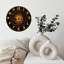 Décoration murale horloge artistique tourbillonnant