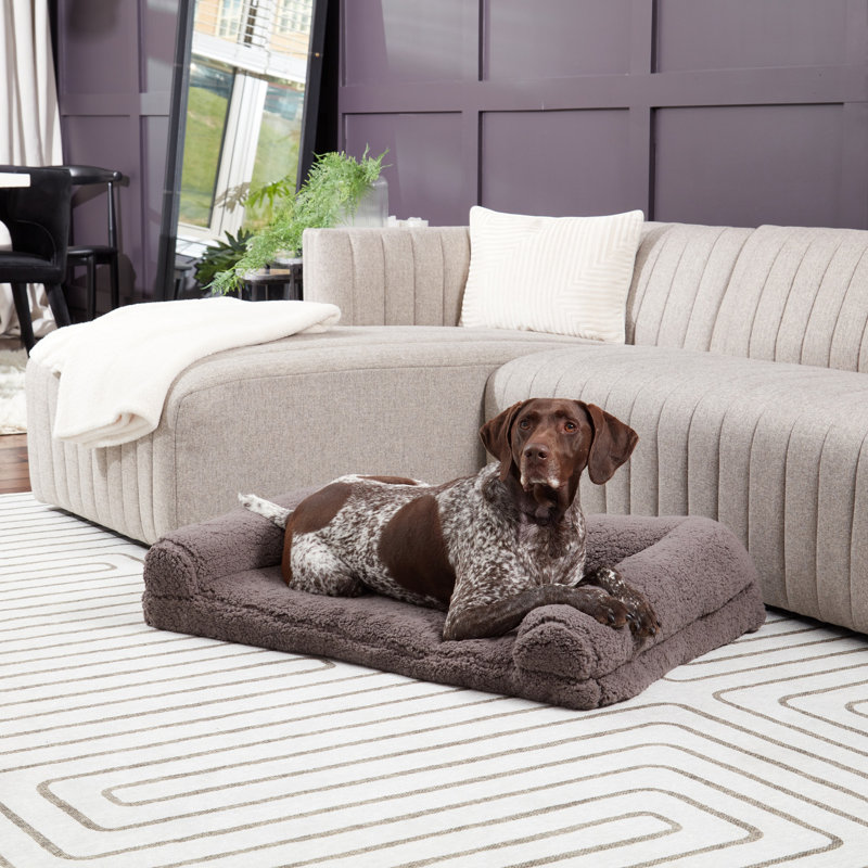 Canapé-lit Millie Sherpa, Grand (l 36 po x P 24 po x H 8 po), Fossile