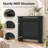 30.7" W MDF Radiator Cover Cabinet with Perforated Front Panel and Display Shelf-135402081
