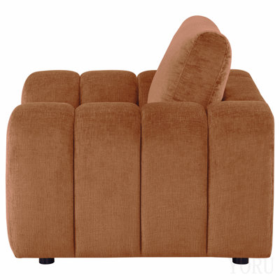 Burnt Orange Upholstered Accent Chair
