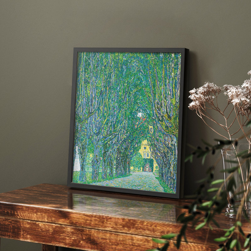 Gustav Klimt VI - Encadré, H 14 po x l 11 po, Noir