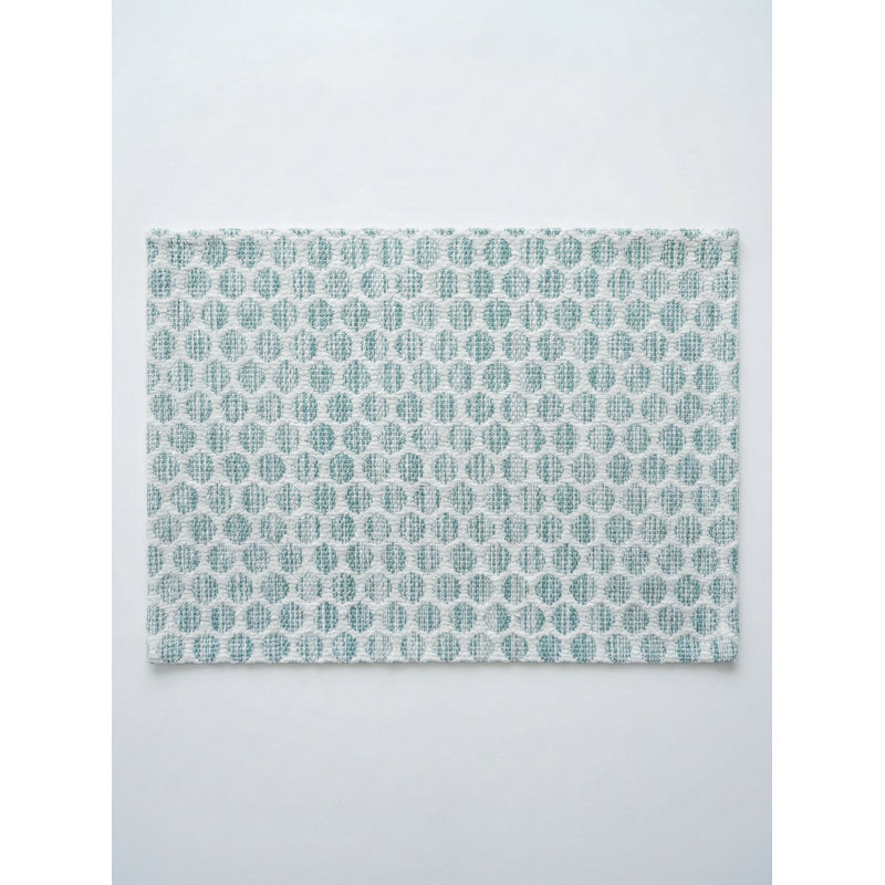 Sailor Dots Indoor Outdoor Placemat, Aqua Blue