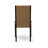 7 Piece Dining Table Set Consist of a Rectangle Wooden Table with Butterfly Leaf and 6 Light Sable Linen Fabric Upholstered Chairs, Black-2109249147-2109249144-2109249092