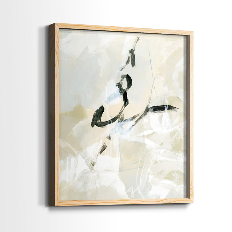 Scribble Veil I, reproduction encadrée - bois massif, Naturel, H 11 po x l 9 po