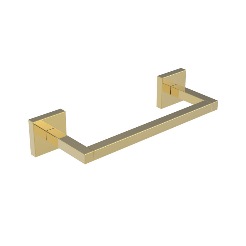 Skylar Towel Bar, Polished Gold (PVD), 1.8" H x 9.8" L x 3.25" D