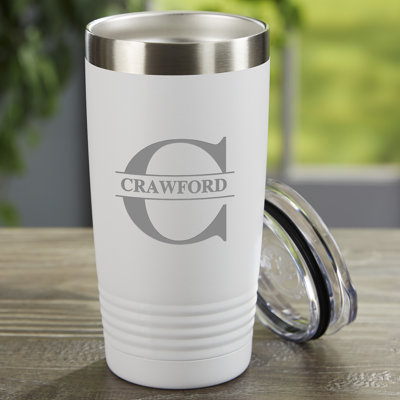 Personalization Mall Lavish Last Name 20oz. Vacuum Insulated Stainless Steel Travel Mug