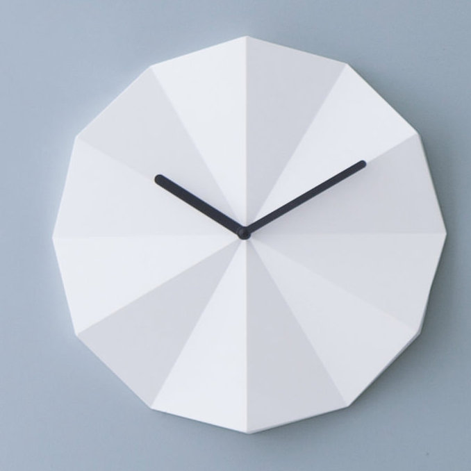Alexan Wood Wall Clock, White