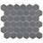 Gotham Hex  2" 11-1/8 " x 12-5/8 " Porcelain Mosaic Floor and Wall Tile-59355350