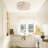 Cretien 17" 7-Blade Indoor Enclosed Caged Flush Mount Ceiling Fan with the Remote Control-347090724-426992004-347090725
