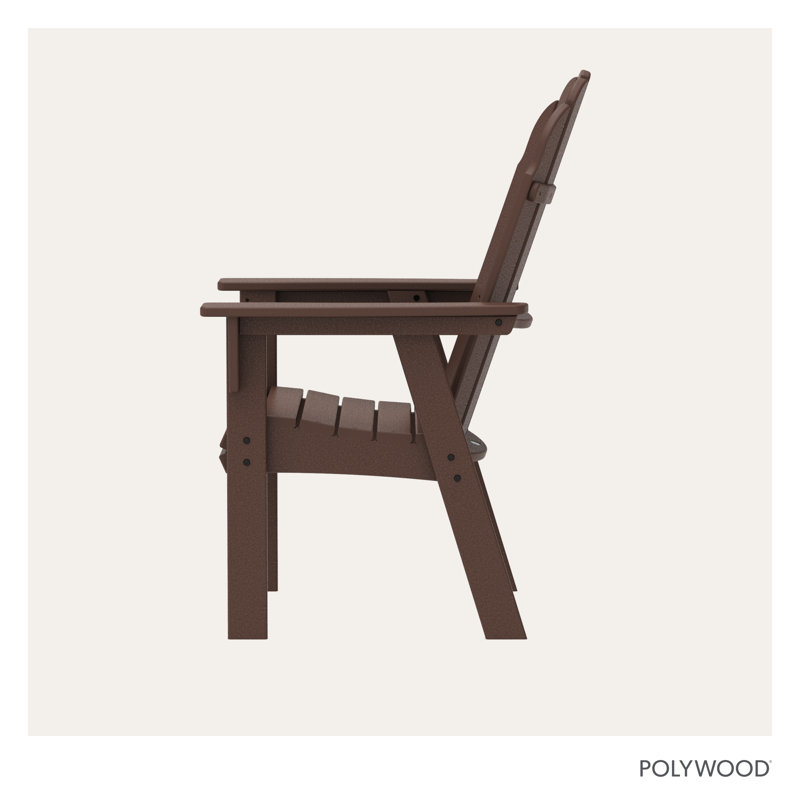 Chaise Adirondack POLYWOOD Vineyard Curveback, Acajou