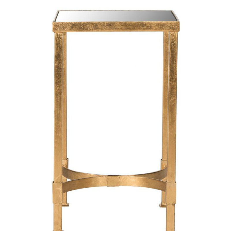 Table de bout à miroir Gold Leaf