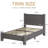 Hayden Boucle Upholstered Platform Bed with Soft Rounded Corners-597151284-596011133
