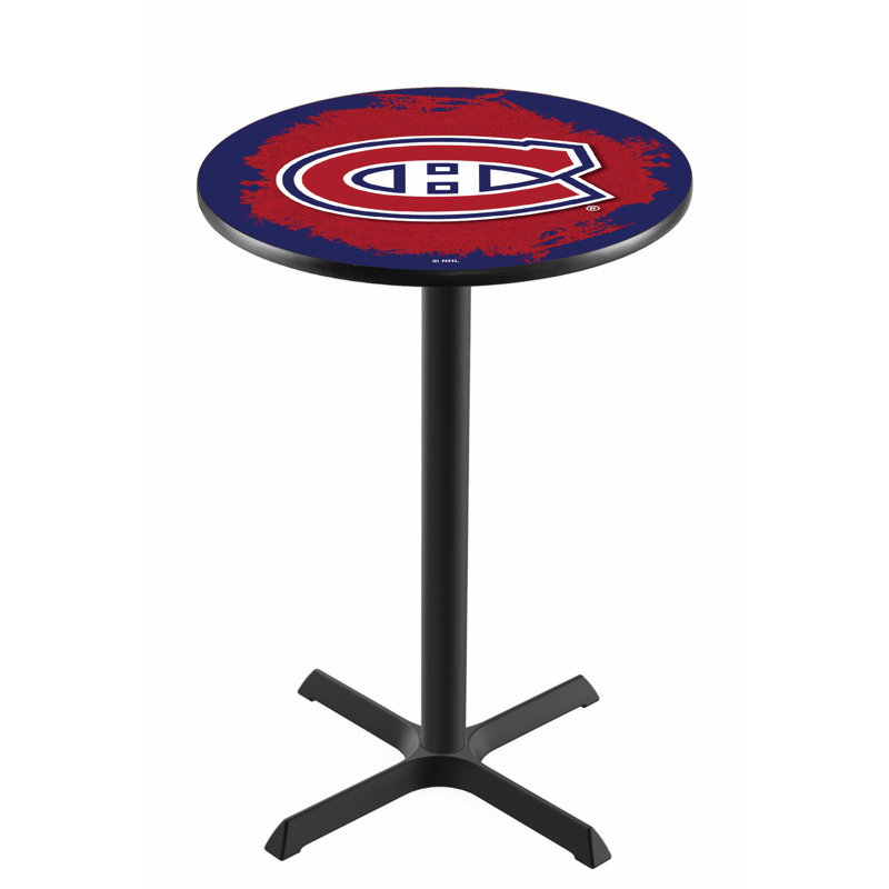 NHL Pub Table, Montreal Canadiens, 42" H x 28" L x 28" W