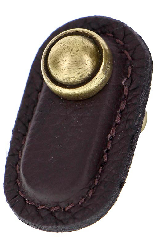 Sanzio Novelty Knob, Brown, Antique Brass
