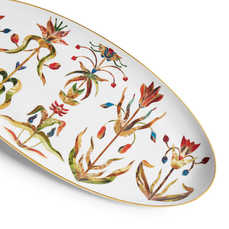 Grand Tour Oval Platter, 10" W X 20.5" L