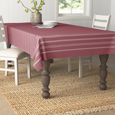 Cannady Striped 100% Cotton Tablecloth