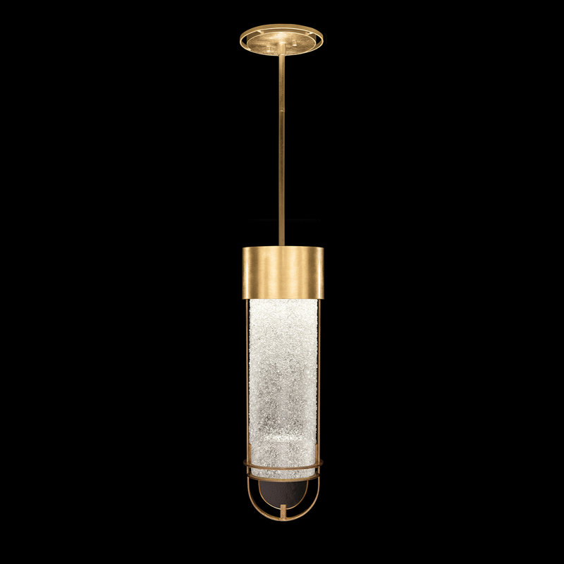 Luminaire suspendu rond BOND 5.5, Or, Transparent