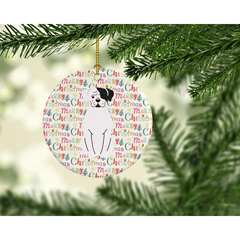 Ornement suspendu Merry Christmas