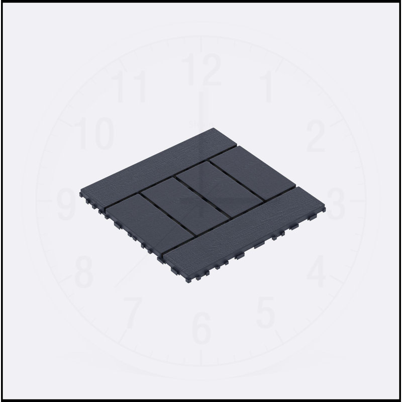 Versatile Interlocking Patio Deck Tiles for Outdoor and Indoor Use, Enhancing Spaces with Ease., Grey