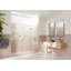 Stellar 95.75 in. x 78 in. Fully Frameless 3 Panel Inline Hinge Shower Door-161811437
