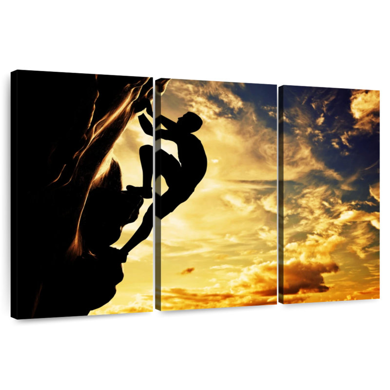 Sireci Free Climbing, 48" H x 74" W