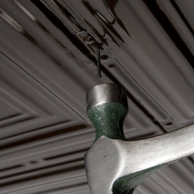 1.2'' L x 0.13'' W Tin Nail Up Ceiling Tile