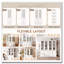 Armoire haute avec deux tablettes triangulaires